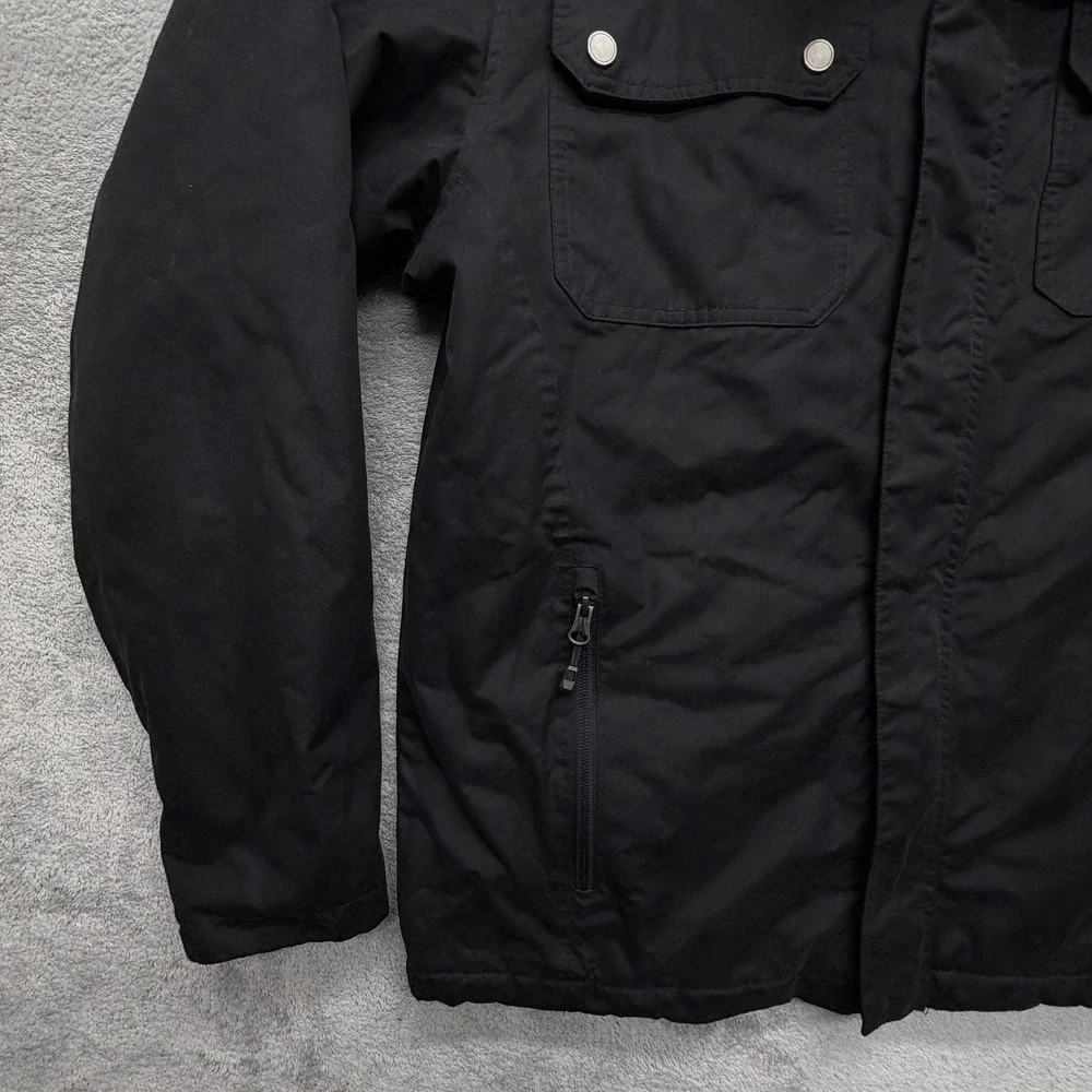 Rugged Elements Jacket Mens Medium‎ Black Insulated Parka Full Zip Pockets